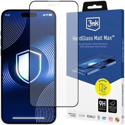3MK HARDGLASS MATT MAX ZA APPLE IPHONE 15 PRO KALJENO STEKLO