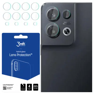 3MK ZAŠČITA LEČ ZA OVITEK IZ KALJENEGA STEKLA OPPO RENO 8 PRO 5G