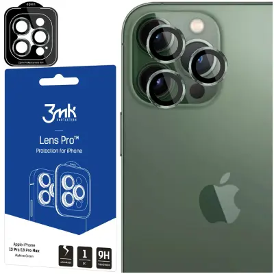 3MK ZAŠČITA LEČ PRO OVITEK ZA KAMERO ZA IPHONE 13 PRO MAX ZELEN