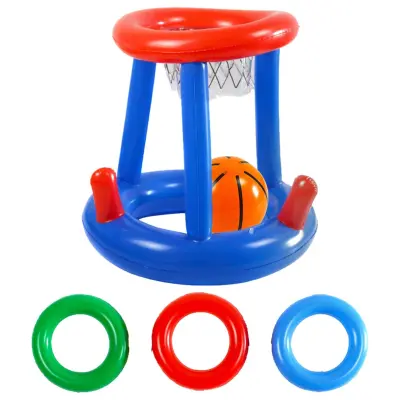 Napihljiv košarkarski koš za bazen, Košarkarski obroč za bazen, Košarka v bazenu, Vodni košarkarski obroč | DUNKSPLASH