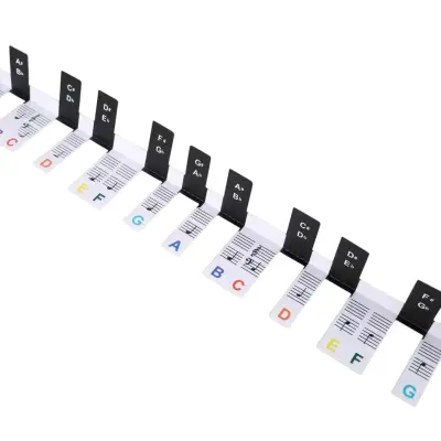 Nalepke note za klavir za lažje učenje | MELOKEY Mavrica