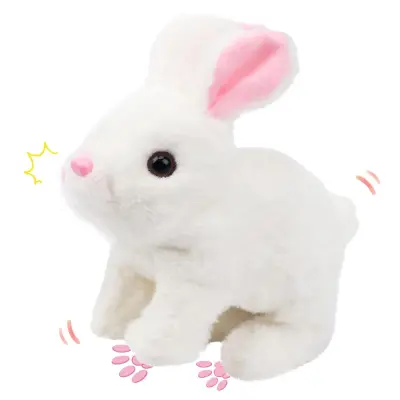 Interaktivna igrača skakajoč zajček | BUNNZY Bela