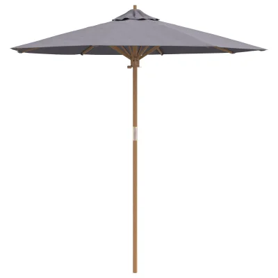 vidaXL temno sivi vrtni senčnik 217x230 cm Bambus