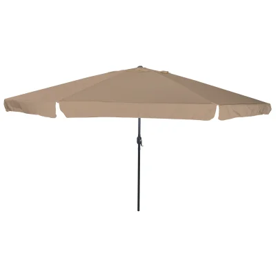 vidaXL Senčnik za vrt ø395x245 cm Taupe