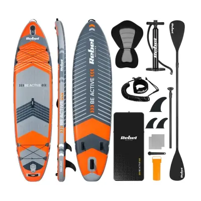 Deska SUP REBEL ACTIVE RBA-4507-OR, 335x84x15 cm, sedež, veslo,170kg