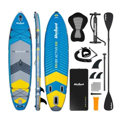 Deska SUP REBEL ACTIVE RBA-4507-BL, 335x84x15 cm, sedež, veslo, 170kg