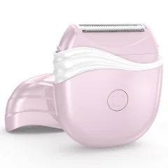 Ženski električni brivnik, kompaktni električni brivnik za bikini, roke, podpazduhe, sramne dlake, roza