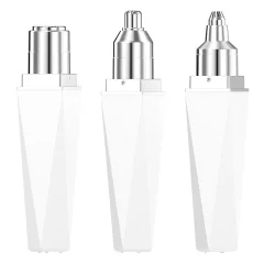 Épilation du visage pour femmes, rasoir indolore 3 en 1 rechargeable : épilateur pour le visage - Kit d'épilation rechargeable pour sourcils