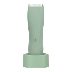 Prirezovalnik dlačic po telesu, brivnik za optimalno varnost in udobje (zelen), USB