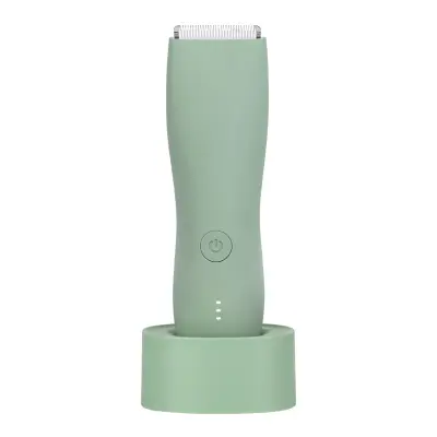 Prirezovalnik dlačic po telesu, brivnik za optimalno varnost in udobje (zelen), USB
