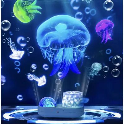 Projektor Ocean Night Light, otroški projektor Galaxy za spalnico, projektor Nebula Star s kablom USB, 360-stopinjska vrtljiva otroška nočna lučka
