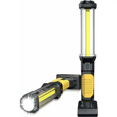 Akumulatorska LED delovna luč COB svetilka za inšpekcijsko svetilko z ultra močnim magnetom za avtomobilsko garažno delavnico DIY 1 kos