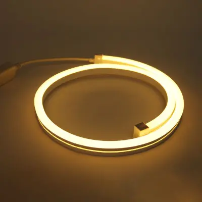 RGB neonski trak, 24 V LED notranji vodoodporen, 1M neonski trak za dekoracijo, poroko, dvorano, zabavo, (toplo bela 3000k)