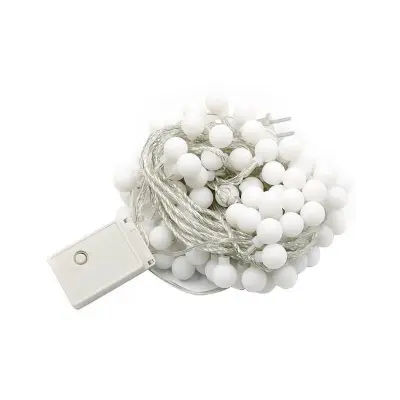 Zunanja/notranja svetilka na nizu, 5M 50 LED vodotesna IP44, deluje na baterije, 8 načinov z daljinskim upravljalnikom s časovnikom, (toplo