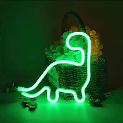 LED neonski stenski napis, dekoracija za razsvetljavo za zabave, neonski napis, stenski dekor, neonska dekoracija sobe za bar, zelena, 22,5*23,5 cm