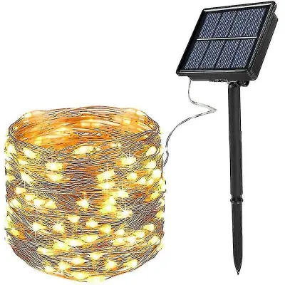 Zunanje sončne luči na nizu, 200LED 22m IP65 8 načinov luči na nizu za dom na prostem