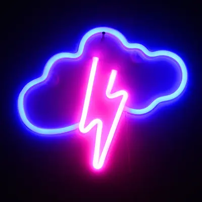 Nizkonapetostni neonski znak USB baterijsko napajanje LED bar znak za dom na prostem dvojni napajalnik, neonska luč