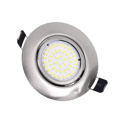 LED vgradni reflektorji 1 kos Nastavljivi okrogli 5W Ultraslim topla bela 3000K 220V IP44 vgradna stropna razsvetljava za kopalnico, kuhinjo,