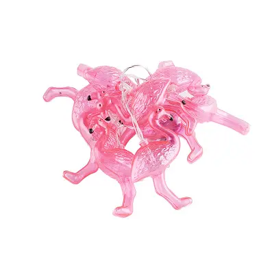 2m 10 LED Flamingo String Lights za noč čarovnic Dekoracija Dodatki za božično dekoracijo