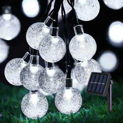 100 LED sončnih pravljičnih lučk na prostem, 12M 8 načinov sončnih pravljičnih lučk na prostem, vodotesne sončne pravljične luči IP65, prime