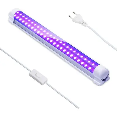 395nm 10W LED Tube Black Light, 48LEDs UV Light Bar, Black Light for Christmas Party Barva za poslikavo telesa Fluorescentna barva za ličila