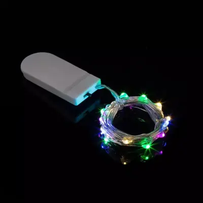 1m mini LED luči na nizu, na baterije, večbarvne