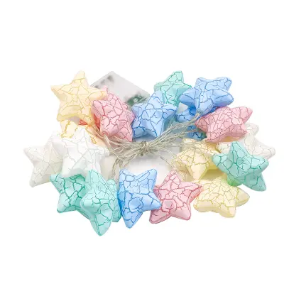 3M LED Fairy Star String Lights, božična lučka, zunanji vrt, poroka, božična dekoracija (baterijska škatla)