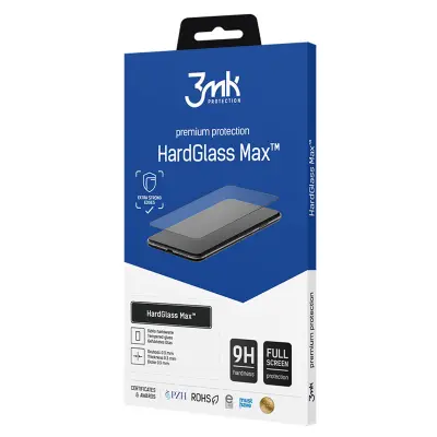 3MK HARDGLASS MAX FINGERPRINT ZA XIAOMI MI NOTE 10 ČRNO KALJENO STEKLO