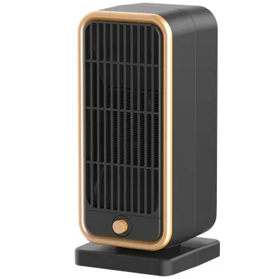 Grelnik prostora, 500 W PTC keramični električni grelnik s 3 načini, prenosni grelnik s termostatom, za pisarno, spalnico (črn, 10,3*11*26,2 cm)
