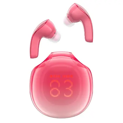 T9 Bluetooth 5.3 in-ear USB-C brezžične slušalke, rdeče