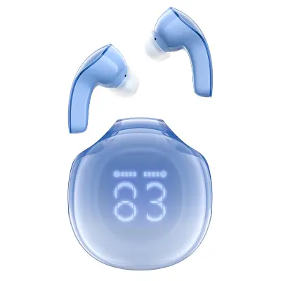 T9 Bluetooth 5.3 in-ear USB-C brezžične slušalke, modre