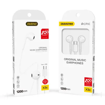 In-ear slušalke X3C z USB-C priključkom, bele