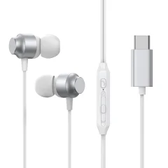 JR-EC06 USB-C ušesne slušalke srebrne slušalke