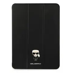 KARL LAGERFELD OVITEK BOOK OVITEK ZA IPAD 12.9 PRO 2021 ČRNO SAFFIANO