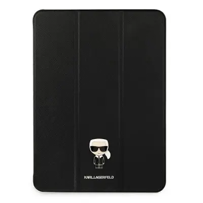 KARL LAGERFELD OVITEK BOOK OVITEK ZA IPAD 12.9 PRO 2021 ČRNO SAFFIANO