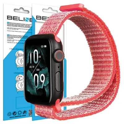BELINE APPLE WATCH NAJLON PAŠEK 42/45/49MM ROZA/HOT PINK