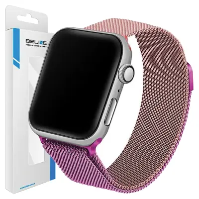 BELINE PAS ZA APPLE WATCH STEEL 42/44/45/49MM ROZA/VIJOLIČEN ROZA/VIJOLIČEN