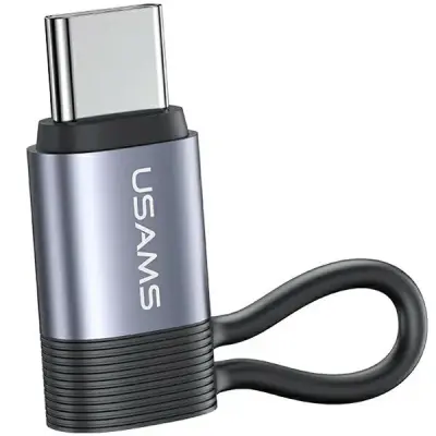 USAMS ADAPTER AU17 ZA LIGHTNING USB-C 30W ZA IPHONE IPAD STEEL