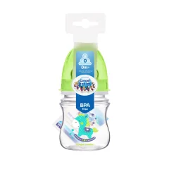 Canpol, Širokootročna steklenička za dojenčke, proti kolikam, Easystart Toys, zeleni konjiček, 35/220, zelena, 120ml