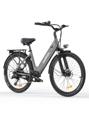 HillMiles E Bike, mestno e-kolo in e-kolesa s 36V 13Ah baterijo do 80-100km, SHIMANO 7 hitrosti, 250W motor&25km/h, IP65 vodoodporno, MileCity1