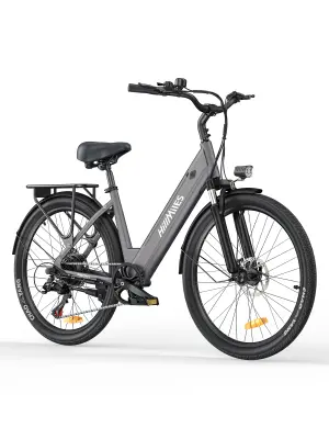 HillMiles E Bike, mestno e-kolo in e-kolesa s 36V 13Ah baterijo do 80-100km, SHIMANO 7 hitrosti, 250W motor&25km/h, IP65 vodoodporno, MileCity1