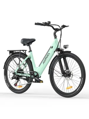HillMiles E Bike, mestno e-kolo in e-kolesa s 36V 13Ah baterijo do 80-100km, SHIMANO 7 hitrosti, 250W motor&25km/h, IP65 vodoodporno, MileCity1