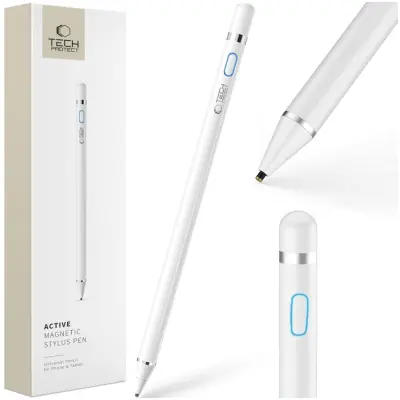 TECH-PROTECT ACTIVE STYLUS PEN BELA PISA ZA OVITEK ZA TABLIČNI TELEFON