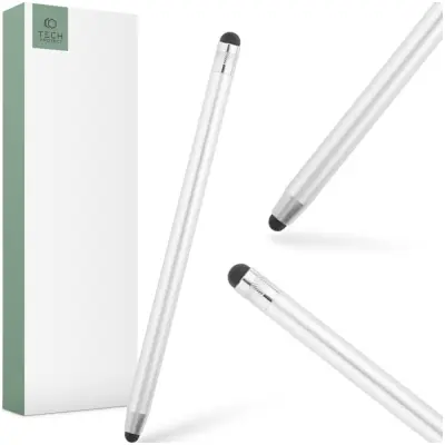 TECH-PROTECT TOUCH STYLUS PEN SREBRNO PISALO ZA ZASLON NA DOTIK