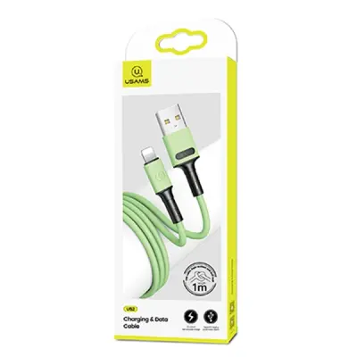 USAMS LIGHTNING CABLE 2A FAST CHARGE 1M ZA IPHONE OVITEK ZELEN SJ434USB02
