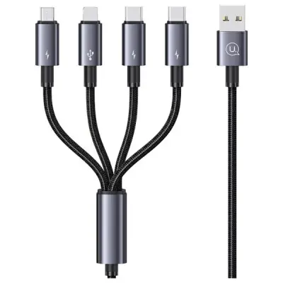 USAMS 4V1 USB-C KABEL ZA LIGHTNING MICRO USB ZA TELEFONE 15W 1,2M