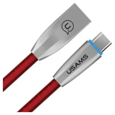 USAMS U-LIGHT PLETEN USB-C KABEL 1,2 M ZA RDEČE TELEFONE 1,2 M