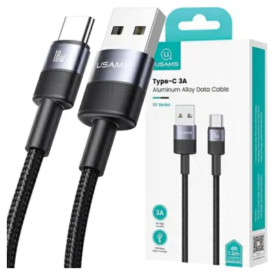 USAMS KABEL USB NA USB-C 3A 1.2M HITRO POLNJENJE 30 KOS. SET SJ718ZJ01