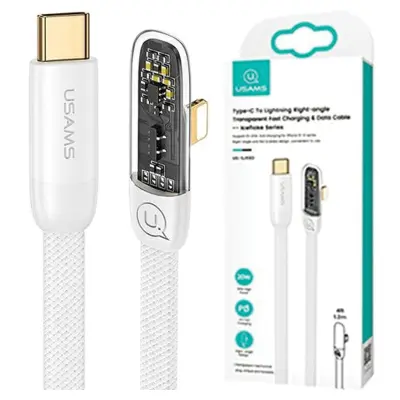 USAMS USB-C KABEL ZA LIGHTNING 20W PD HITRO POLNJENJE 1.2M ZA IPHONE BEL
