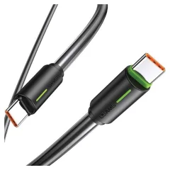 USAMS USB-C/USB-C KABEL 1M YU SERIJA 60W ZA TELEFONE ČRN